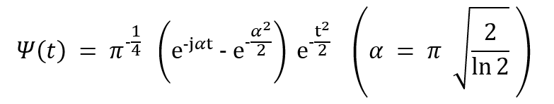 Image with Morlet Wavelet Function